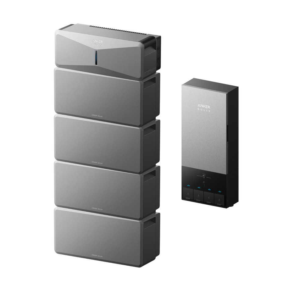 Anker SOLIX E10 Smart Hybrid Whole-Home Backup System | 6-30kWh LiFePO4 Battery | 10-30kW Turbo Output | 9kW Solar Input | Smart Grid & Storm-Guard