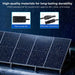 590W bifacial panels in rain with IP68 junction box and solar connector close-ups