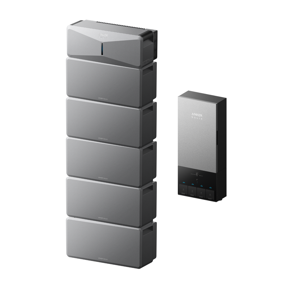 Anker SOLIX E10 Smart Hybrid Whole-Home Backup System | 6-30kWh LiFePO4 Battery | 10-30kW Turbo Output | 9kW Solar Input | Smart Grid & Storm-Guard