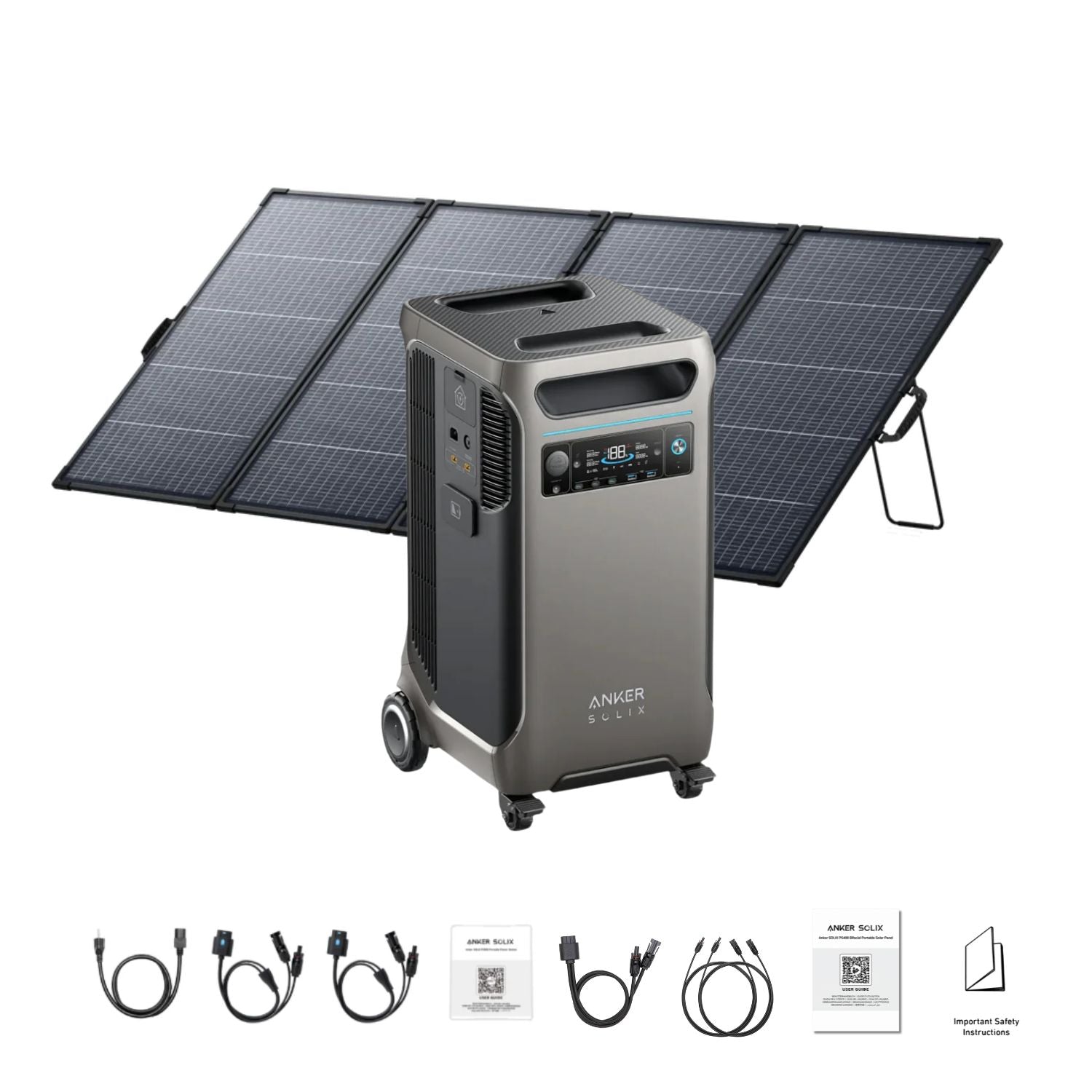 Anker SOLIX F3800 Plus Portable Power Station | 3840Wh | 6000W |  3200W Solar Input