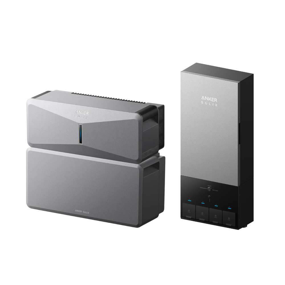 Anker SOLIX E10 Smart Hybrid Whole-Home Backup System | 6-30kWh LiFePO4 Battery | 10-30kW Turbo Output | 9kW Solar Input | Smart Grid & Storm-Guard