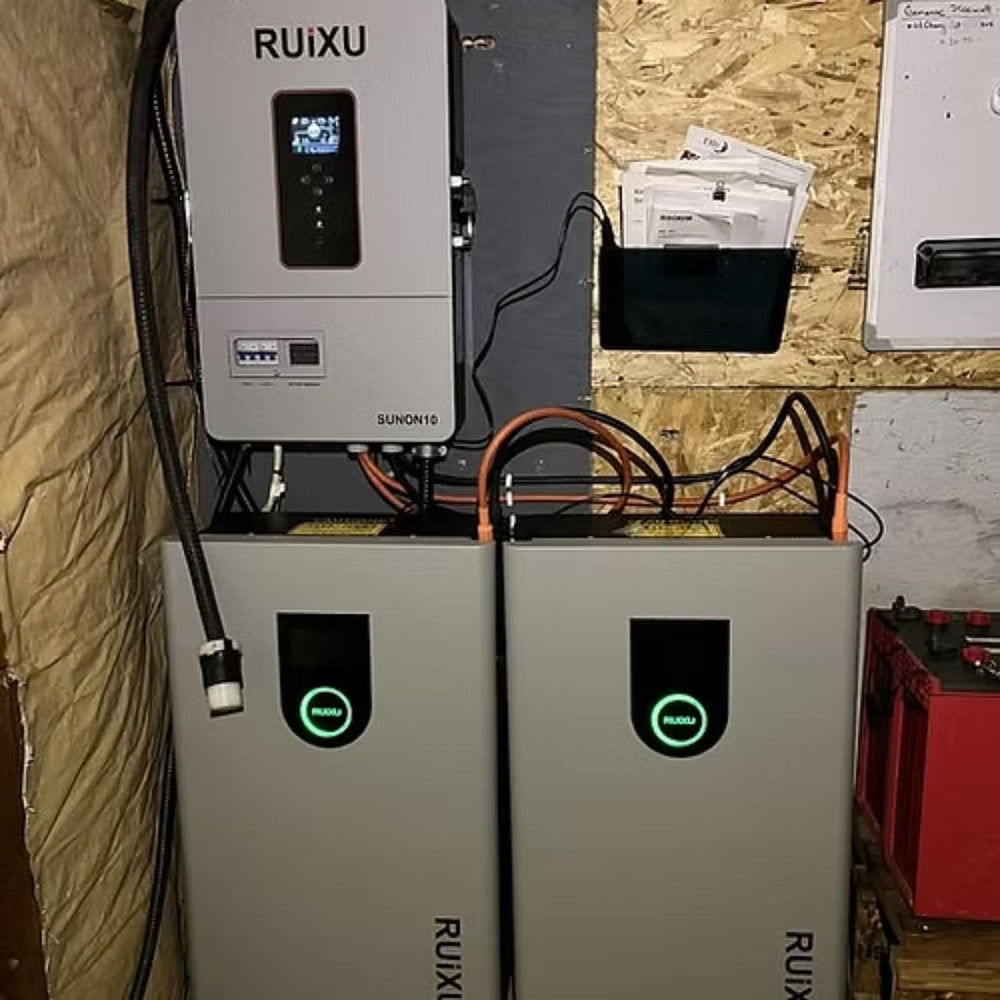 RUiXU 10kWh–61kWh Home & Commercial Battery Storage Kits