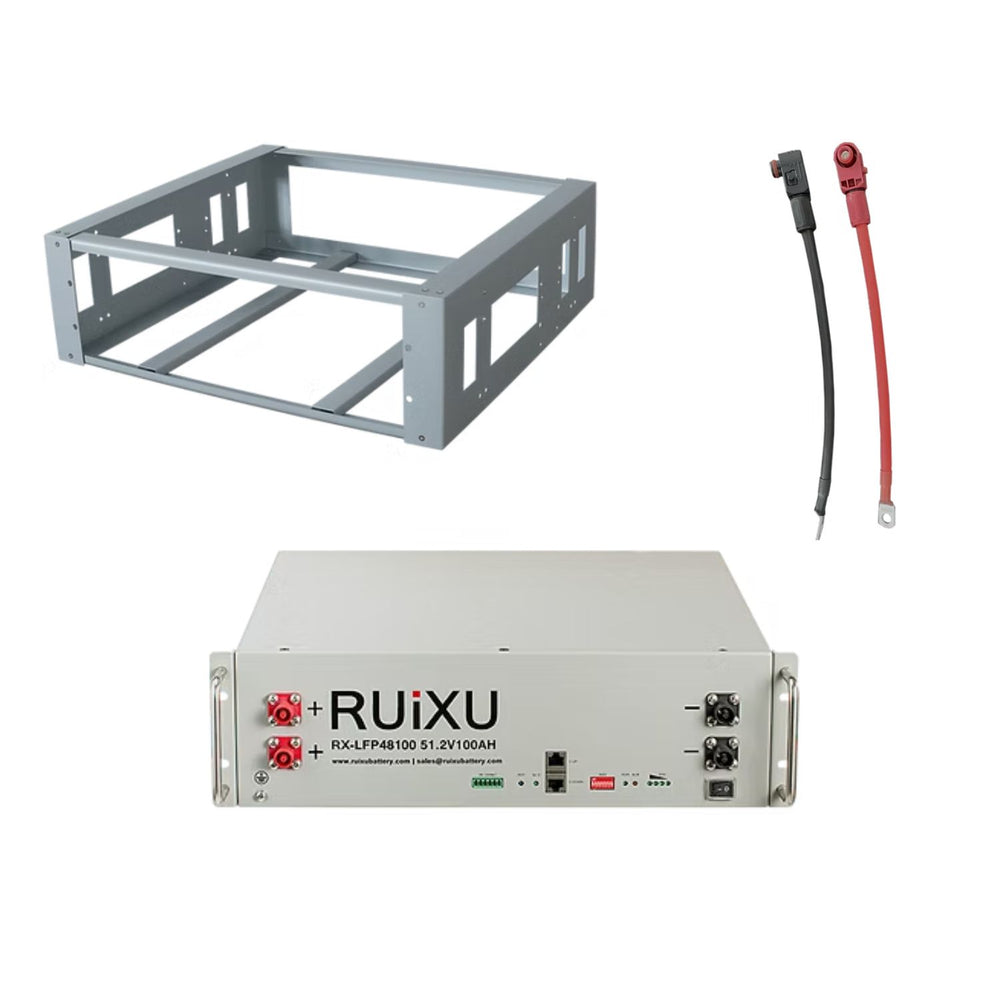 RUiXU RX-LFP48100 51.2V Server Rack Batteries | 5.12kWh Standard & Self-Heating Models