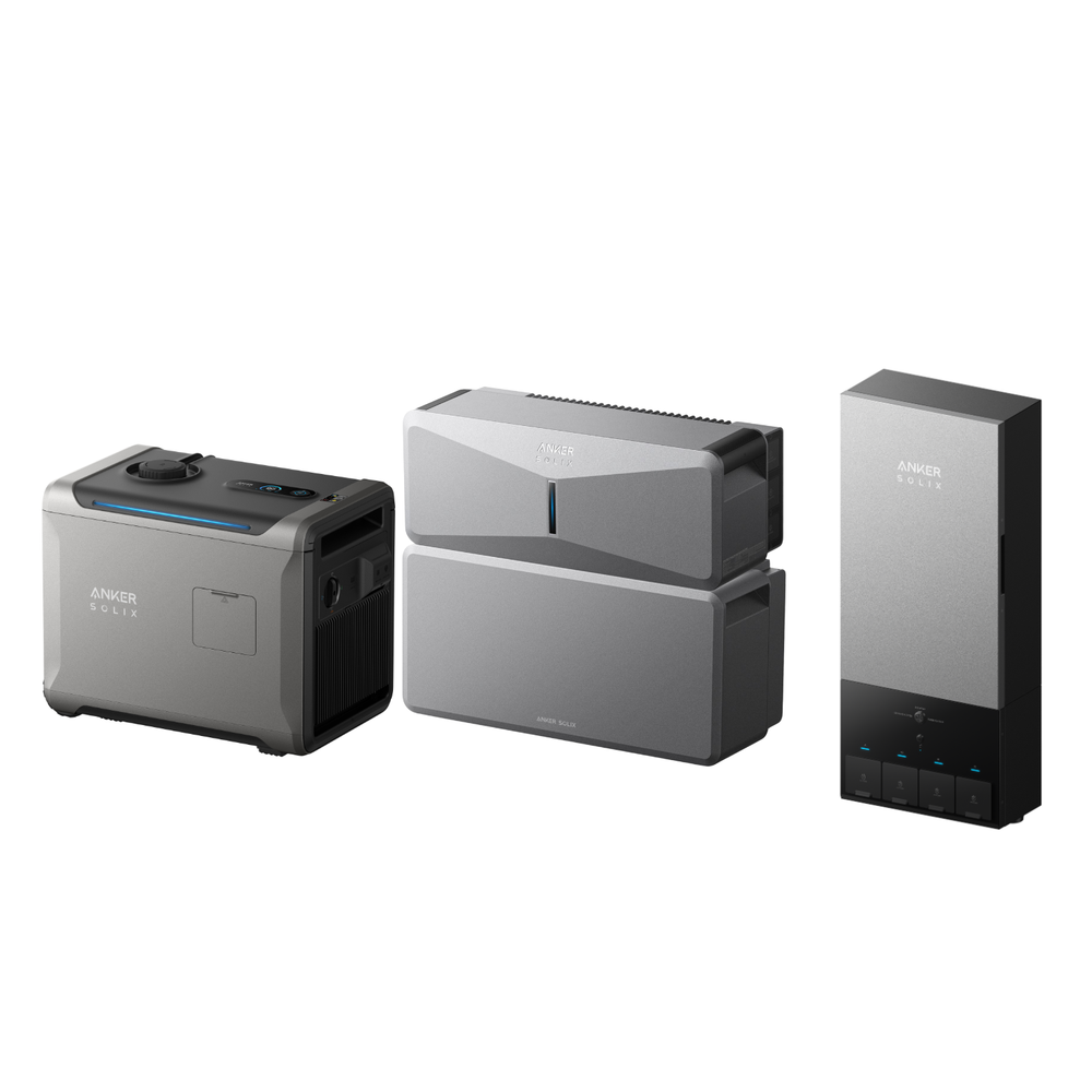 Anker SOLIX E10 Smart Hybrid Whole-Home Backup System | 6-30kWh LiFePO4 Battery | 10-30kW Turbo Output | 9kW Solar Input | Smart Grid & Storm-Guard