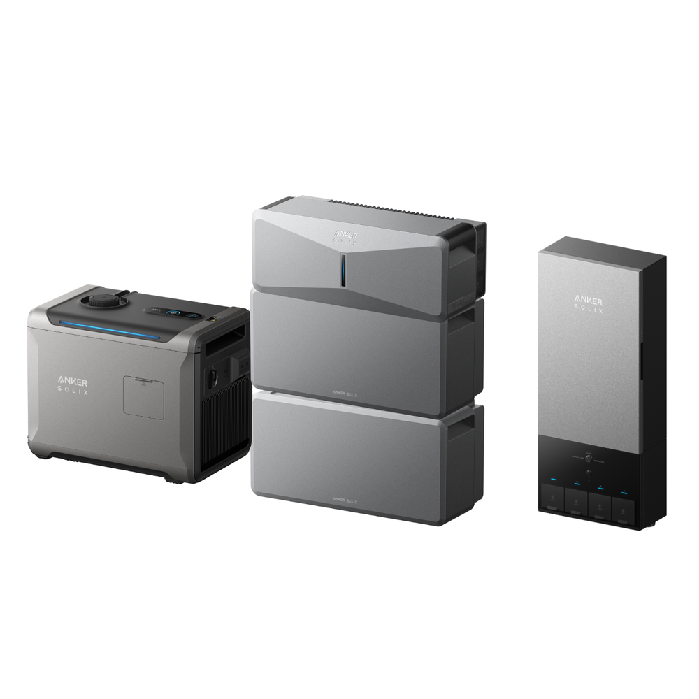 Anker SOLIX E10 Smart Hybrid Whole-Home Backup System | 6-30kWh LiFePO4 Battery | 10-30kW Turbo Output | 9kW Solar Input | Smart Grid & Storm-Guard