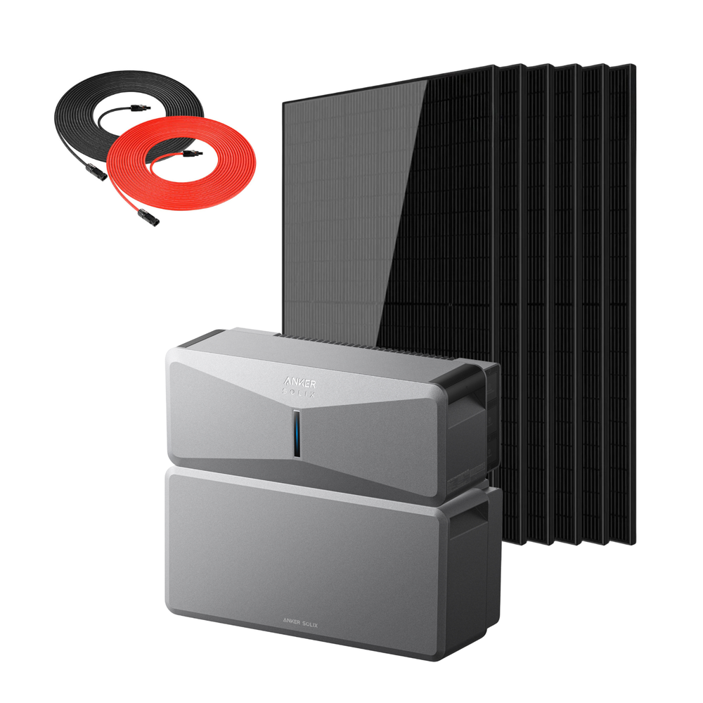 Anker SOLIX E10 Smart Hybrid Whole-Home Backup System | 6-30kWh LiFePO4 Battery | 10-30kW Turbo Output | 9kW Solar Input | Smart Grid & Storm-Guard