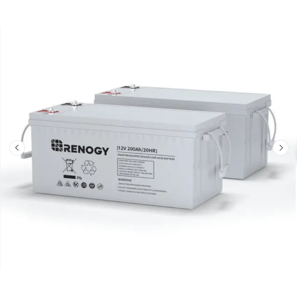Renogy Two 200Ah 12V Cycle AGM Battery