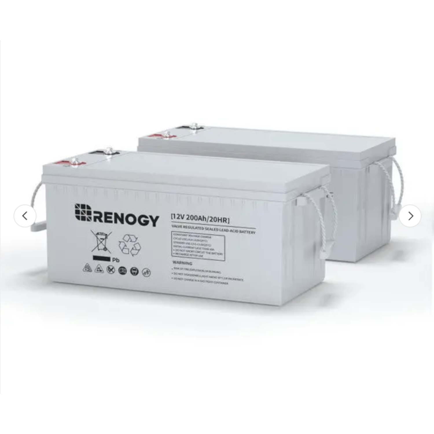 Renogy Two 200Ah 12V Cycle AGM Battery
