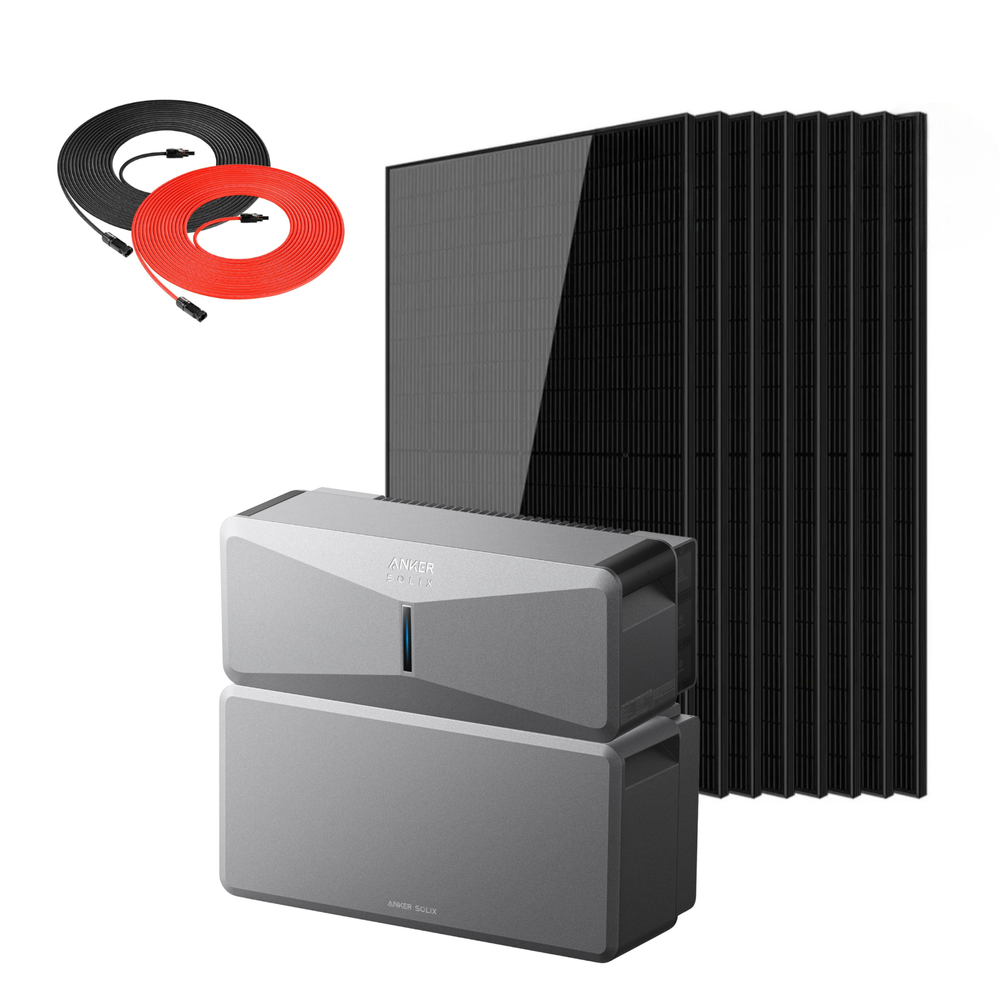 Anker SOLIX E10 Smart Hybrid Whole-Home Backup System | 6-30kWh LiFePO4 Battery | 10-30kW Turbo Output | 9kW Solar Input | Smart Grid & Storm-Guard