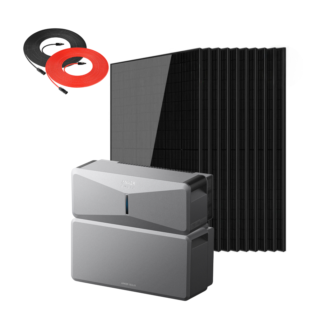 Anker SOLIX E10 Smart Hybrid Whole-Home Backup System | 6-30kWh LiFePO4 Battery | 10-30kW Turbo Output | 9kW Solar Input | Smart Grid & Storm-Guard