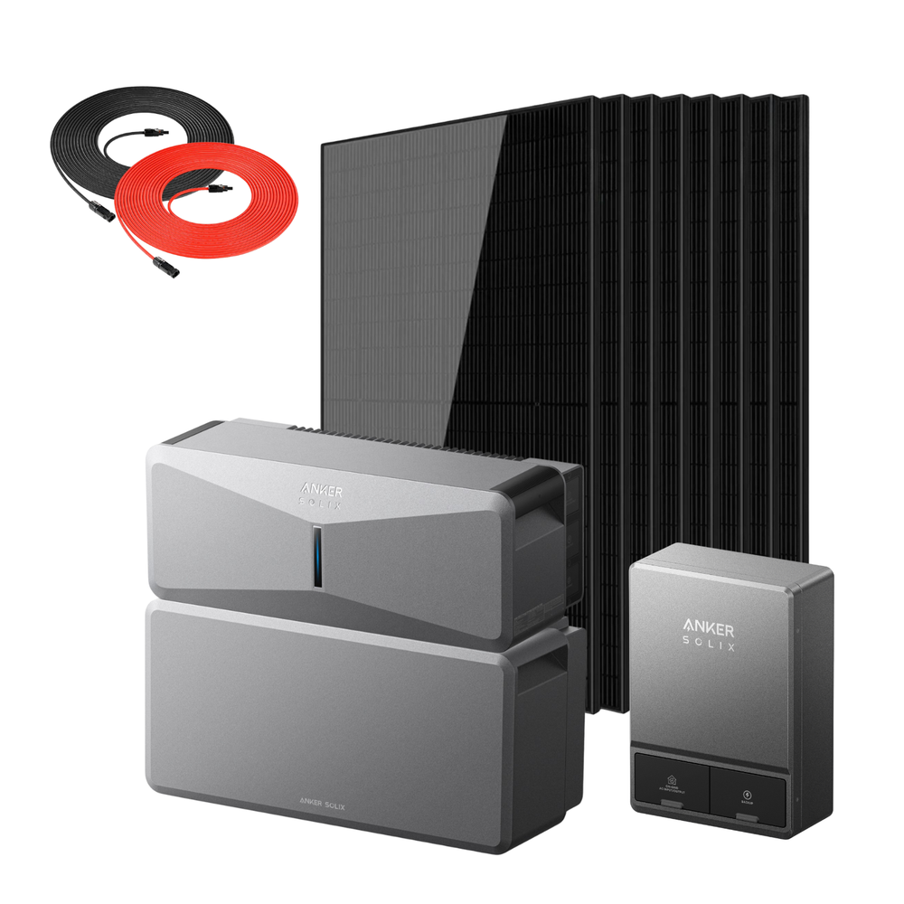 Anker SOLIX E10 Smart Hybrid Whole-Home Backup System | 6-30kWh LiFePO4 Battery | 10-30kW Turbo Output | 9kW Solar Input | Smart Grid & Storm-Guard