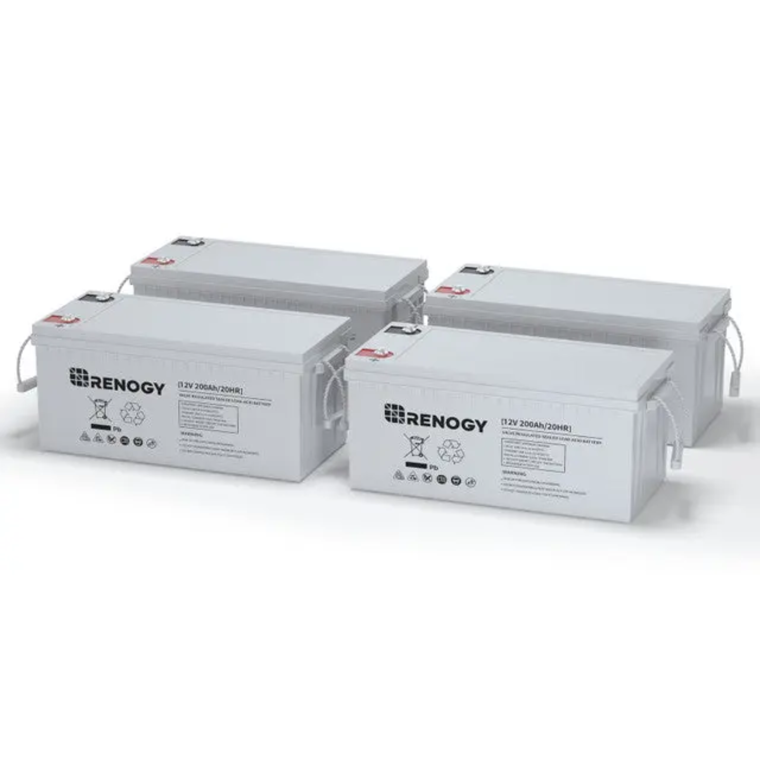 Renogy Four 200Ah 12V Cycle AGM Battery