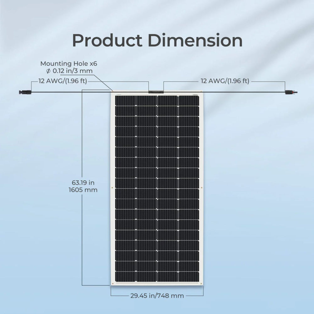 Renogy 200W 12V Monocrystalline Flexible Solar Panel