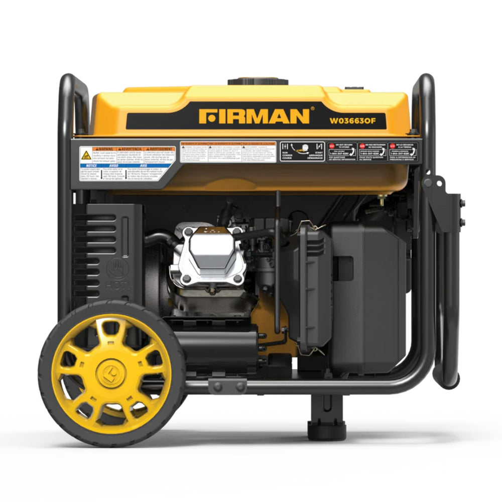 Firman W03663OF Gasoline 3650W/4500W Inverter Open Frame Portable Generator | Remote Start | CO Alert