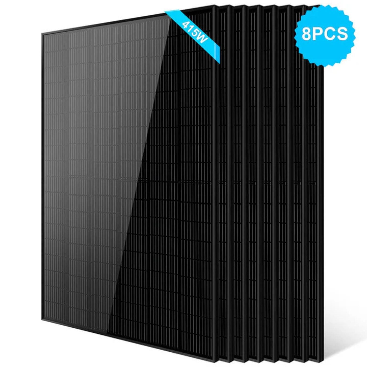 8 pcs SunGold Power 415W Mono Black Solar 