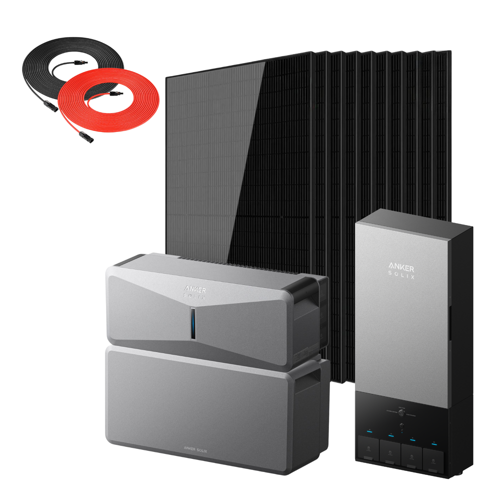 Anker SOLIX E10 Smart Hybrid Whole-Home Backup System | 6-30kWh LiFePO4 Battery | 10-30kW Turbo Output | 9kW Solar Input | Smart Grid & Storm-Guard