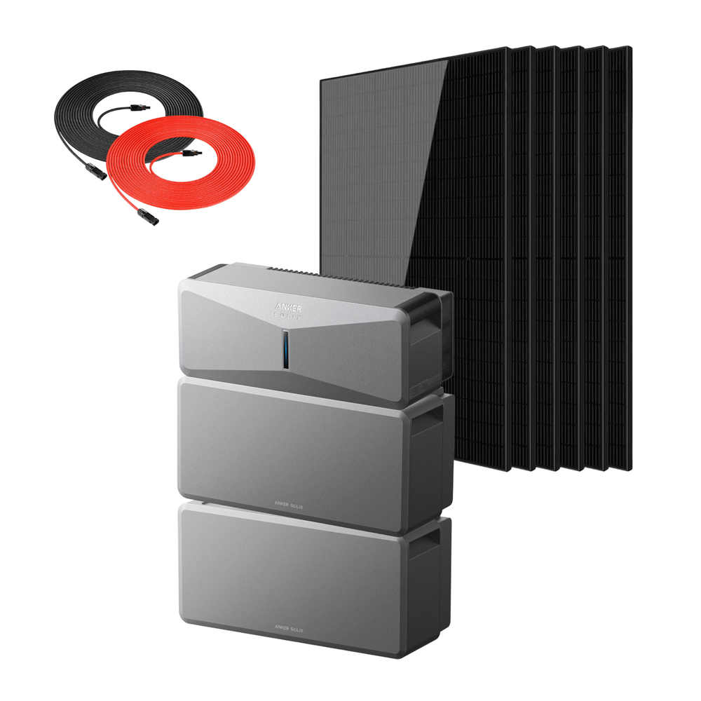Anker SOLIX E10 Smart Hybrid Whole-Home Backup System | 6-30kWh LiFePO4 Battery | 10-30kW Turbo Output | 9kW Solar Input | Smart Grid & Storm-Guard
