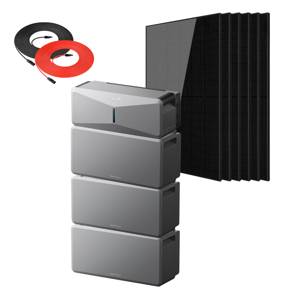 Anker SOLIX E10 Smart Hybrid Whole-Home Backup System | 6-30kWh LiFePO4 Battery | 10-30kW Turbo Output | 9kW Solar Input | Smart Grid & Storm-Guard