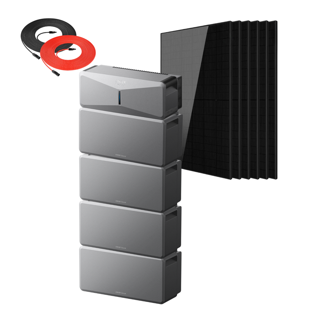 Anker SOLIX E10 Smart Hybrid Whole-Home Backup System | 6-30kWh LiFePO4 Battery | 10-30kW Turbo Output | 9kW Solar Input | Smart Grid & Storm-Guard
