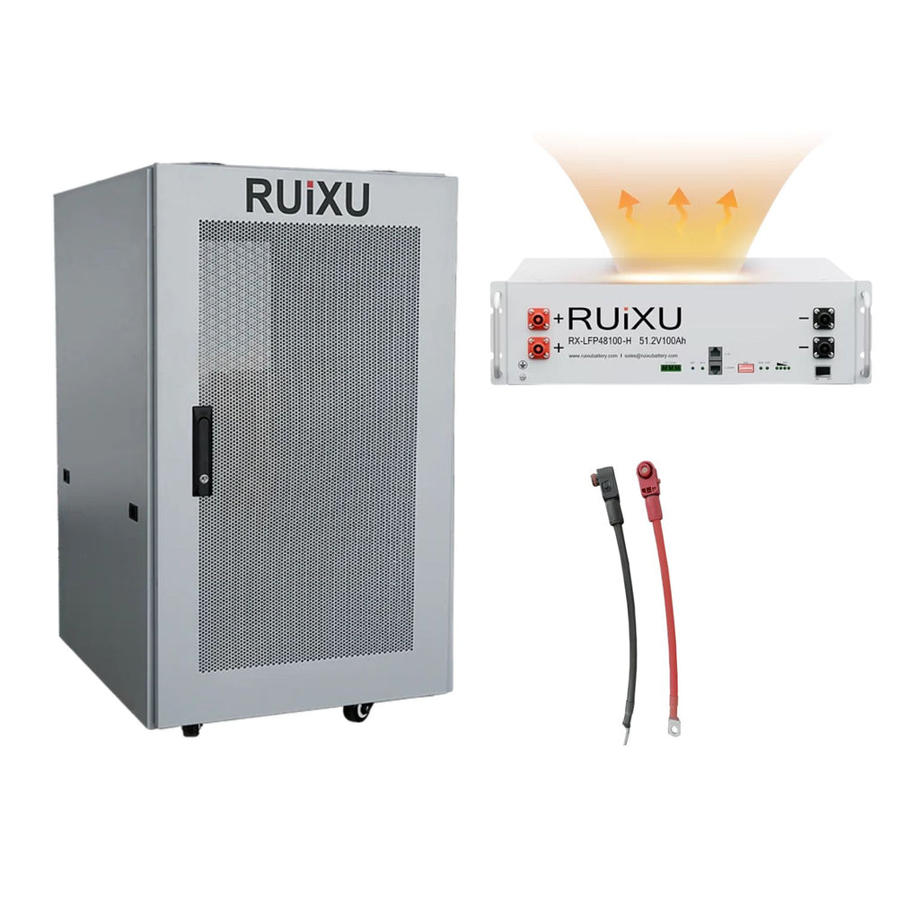 RUiXU RX-LFP48100 51.2V Server Rack Batteries | 5.12kWh Standard & Self-Heating Models