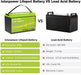 ACOPOWER 12V 100Ah LiFePO4 Deep Cycle Lithium Battery Compared To Lead Acid Battery