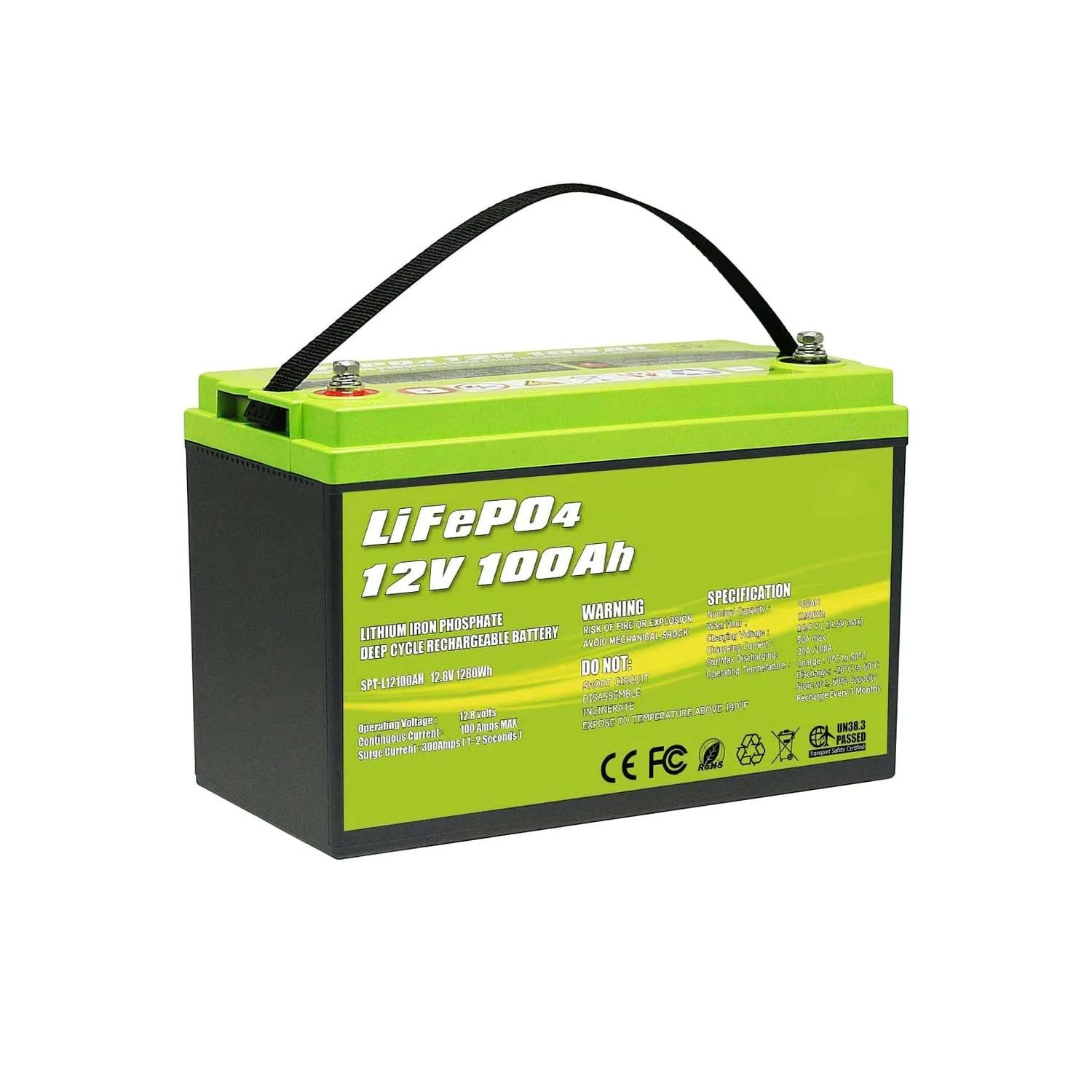 ACOPOWER 12V 100Ah LiFePO4 Deep Cycle Lithium Battery
