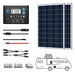 ACOPOWER 12V Polycrystalline Solar RV Kits + MPPT / PWM Charge Controller - 200W PWM20A