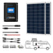 ACOPOWER 12V Polycrystalline Solar RV Kits + MPPT / PWM Charge Controller - 200W MPPT30A