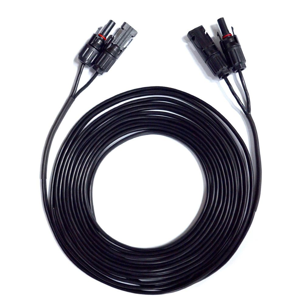 ACOPOWER 20FT/14AWG Solar Extension Cable with MC-4 Female and Male connectors