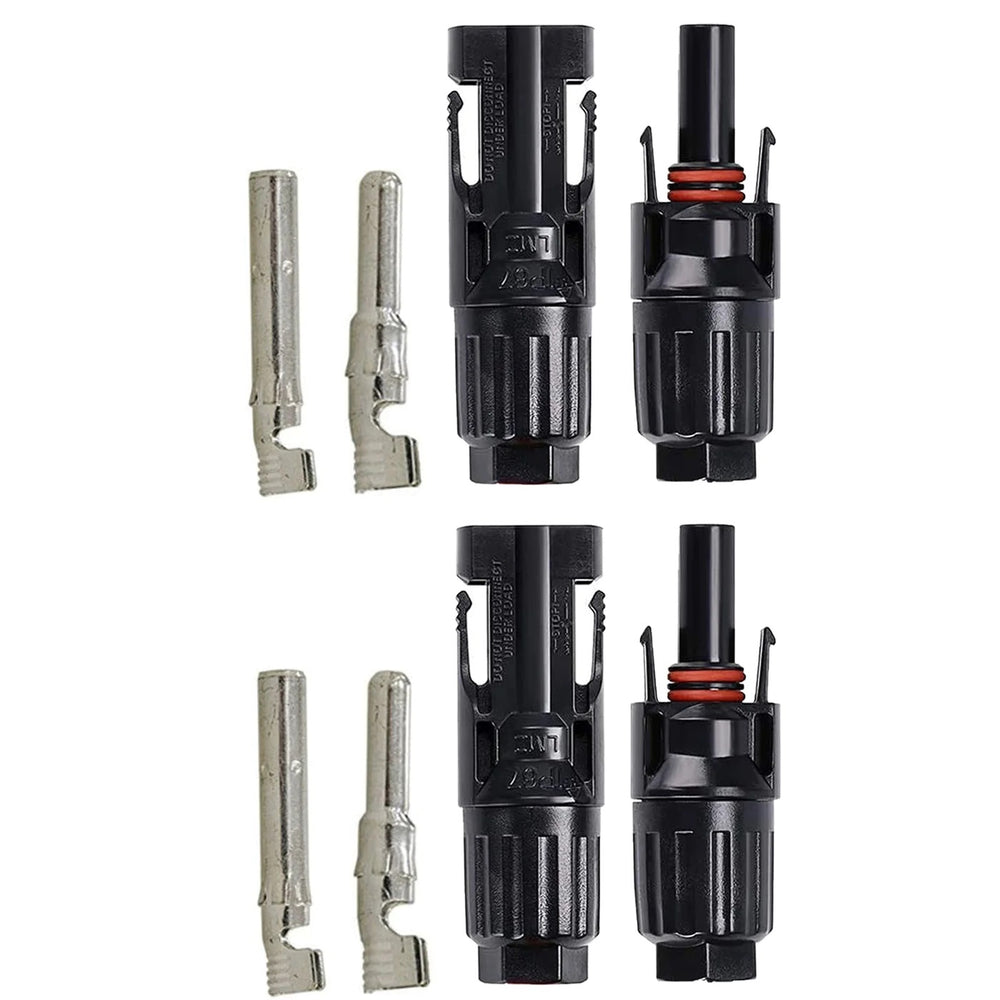 ACOPOWER 2 Pairs PV Connector Male/Female Solar Panel Cable Connectors