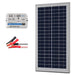 ACOPOWER 35W 12V Solar Charger Kit, 5A Charge Controller with Alligator Clips Seperated