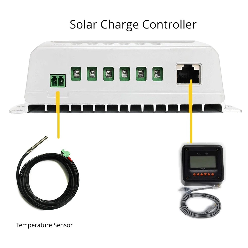ACOPOWER Battery Temperature Sensor For MPPT Charge Controller Connecting Area