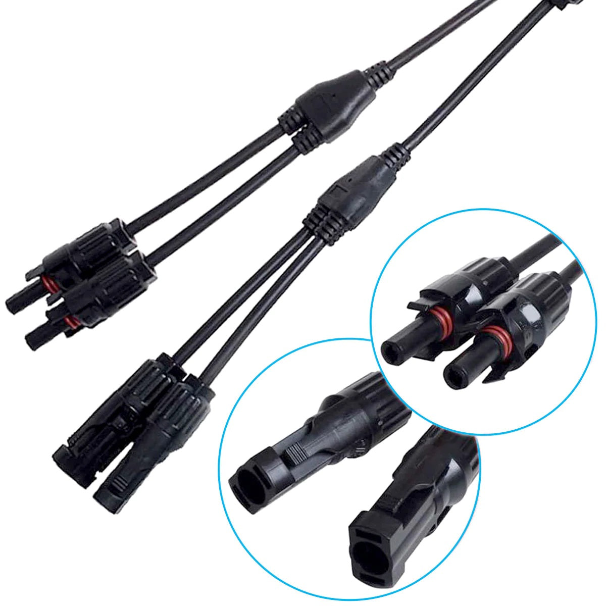 ACOPOWER 1 Pair Solar Panel PV T/Y Connectors Mouth