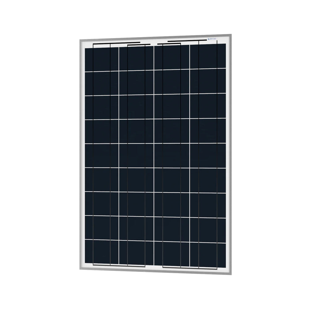 ACOPower 100W Polycrystalline Solar Panel for 12 Volt Battery Charging Front View
