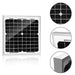 ACOPower 10W 12V Solar Charger Kit Solar Panel Front View