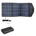 ACOPower 120W Portable Solar Panel Foldable Suitcase With Built In Integrated output Box