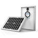 ACOPower 20 Watt Mono Solar Panel for 12 V Battery Charging, Off Grid Front And Back View