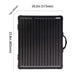 ACOPower Plk 100W Portable Solar Panel Dimension