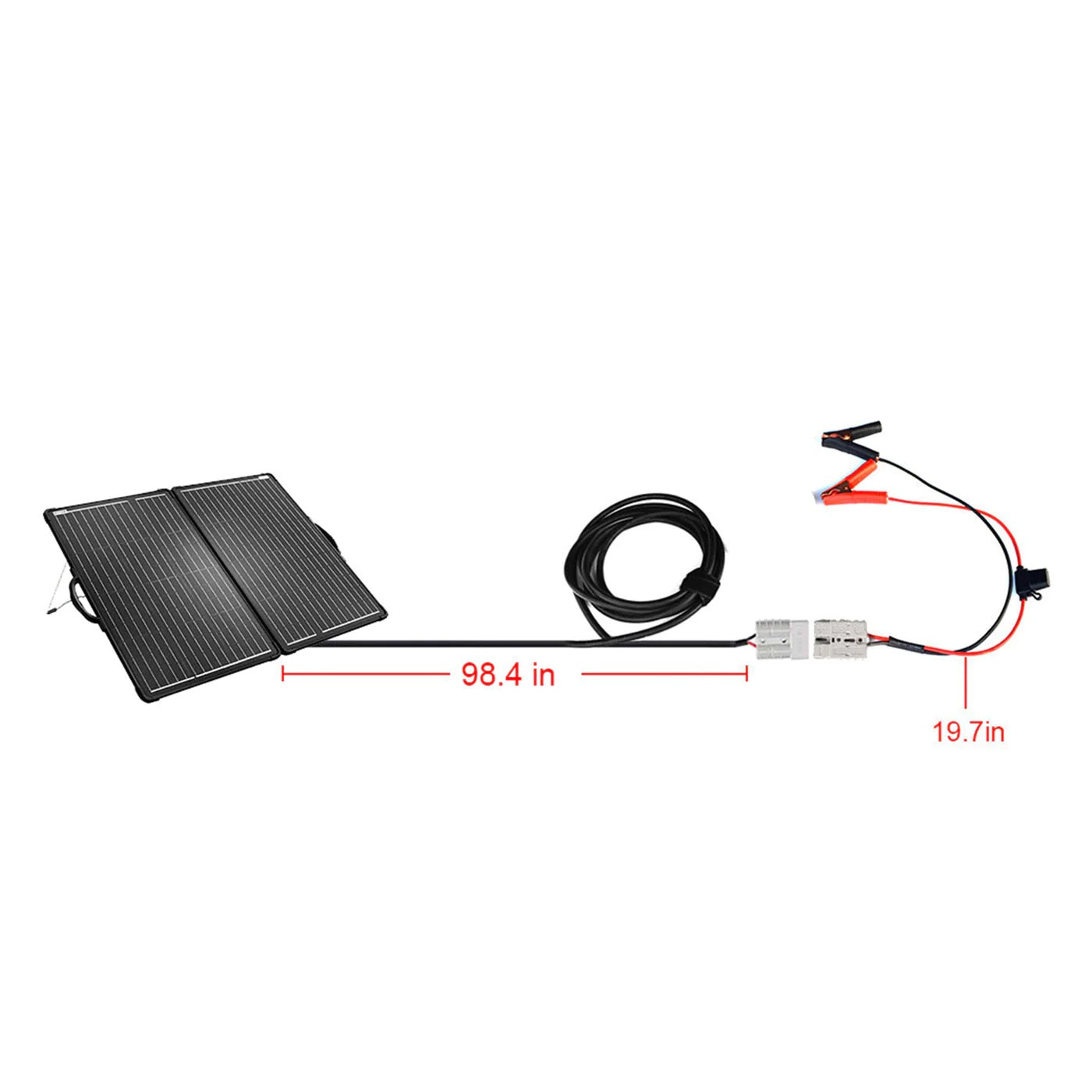 ACOPower Plk 200W Portable Solar Panel Kit Compartment