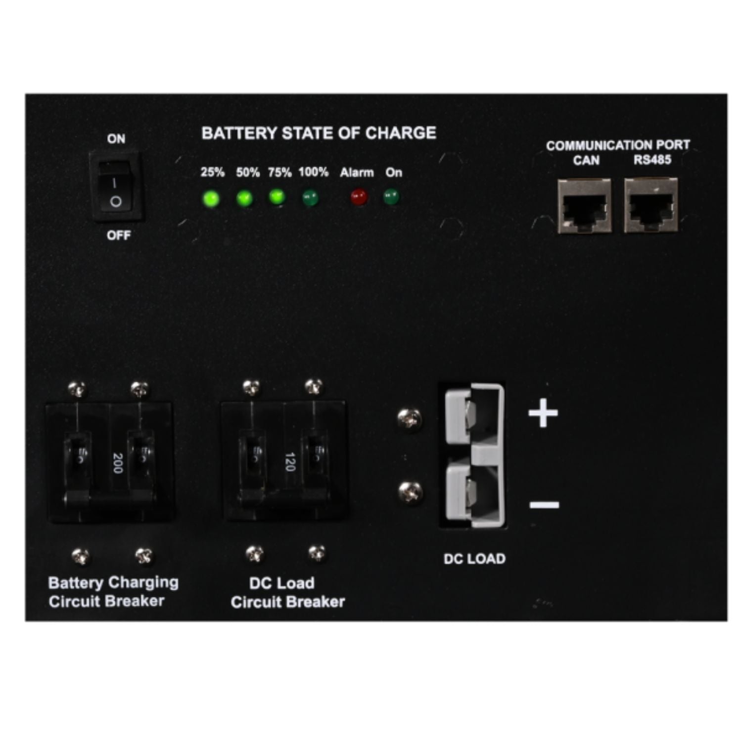 AIMS Power All in One Solar Battery Power Box Left Port View Close up