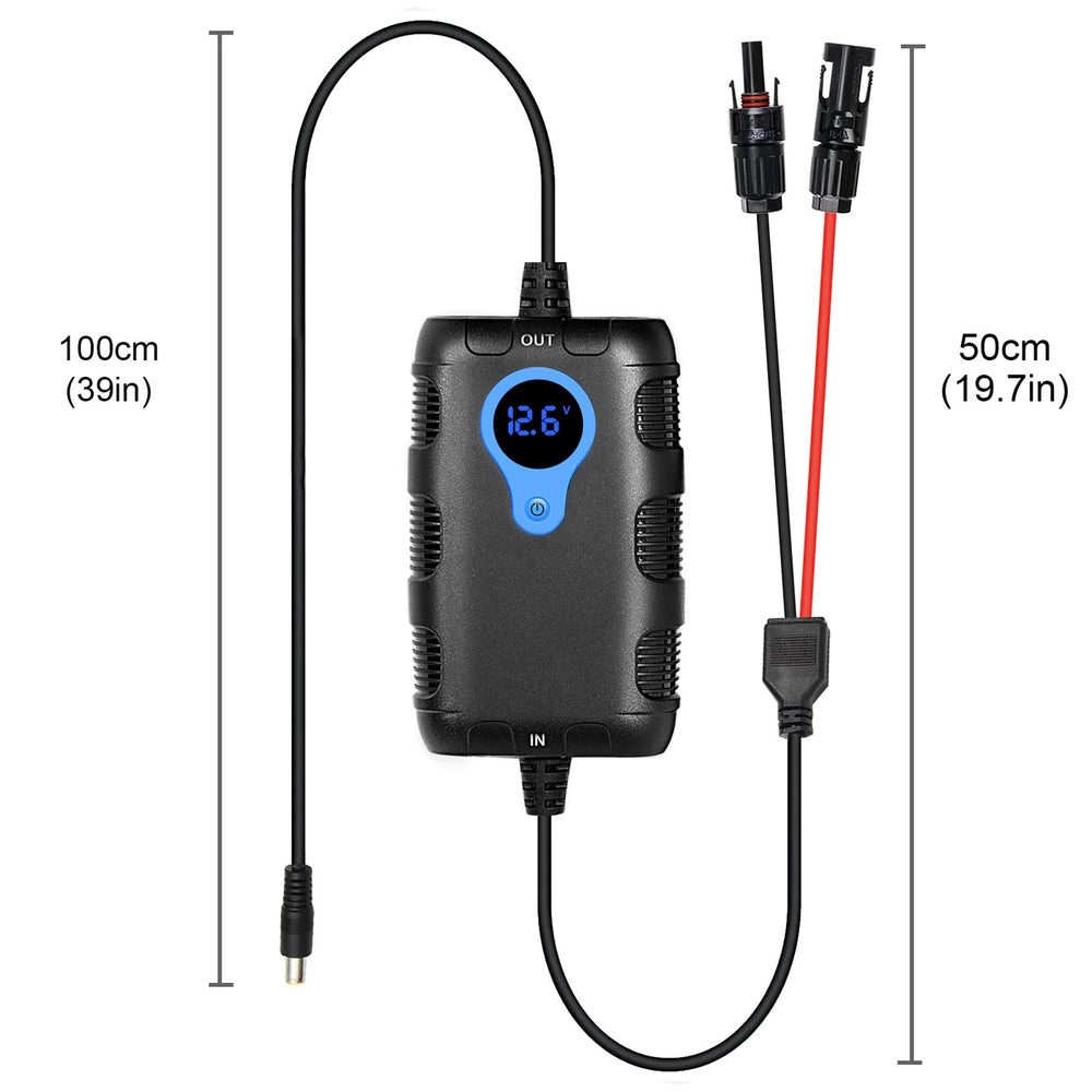 ACOPOWER Charge Controller Best Matched for Charging the X200A  Length