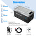 ACOpower LiONCooler Mini Solar Powered Car Fridge Freezer | 19 Quarts Dimension