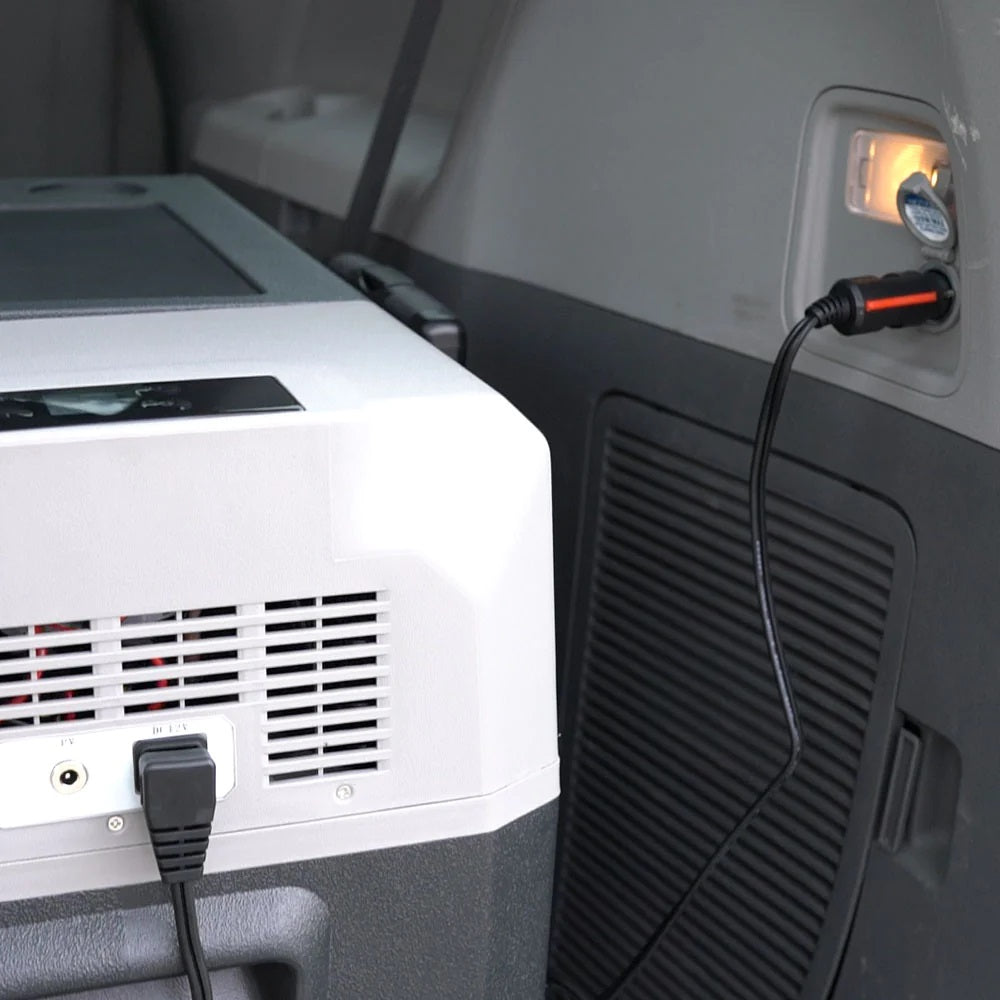 LionCooler DC 12V Power Cables for Portable Refrigerator/Freezer In Operation