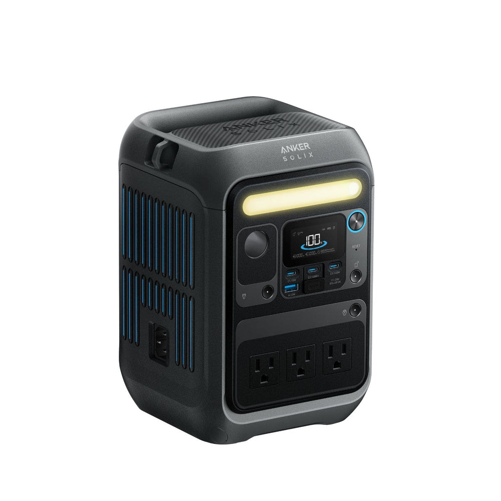 Anker SOLIX C300X Portable Power Station left view