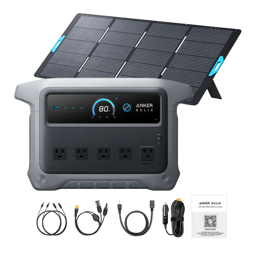 Anker SOLIX C1000 Gen 2 Portable Power Station + 400W Solar Panel Inclusions 