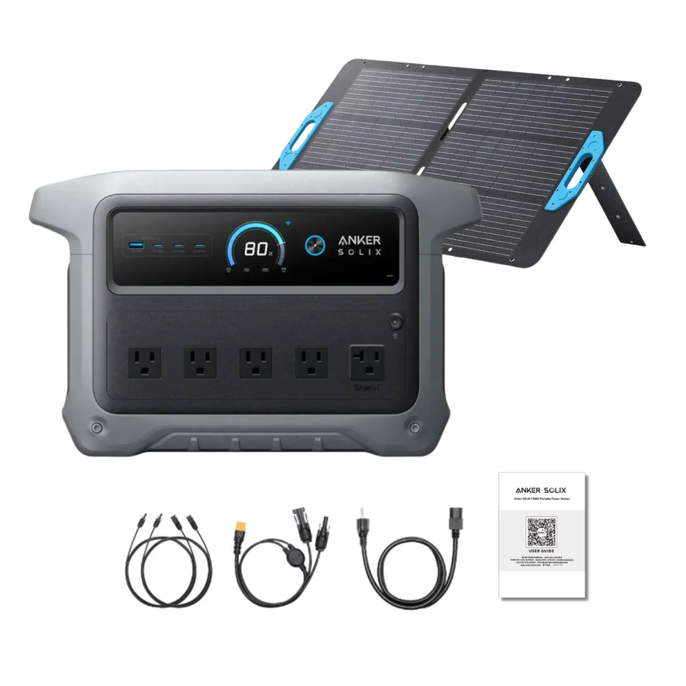 Anker SOLIX C1000 Gen 2 Portable Power Station with 100W Solar Panel