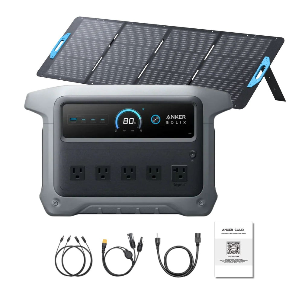 Anker SOLIX C1000 Gen 2 Portable Power Station with 200W Solar Panel