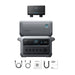 Anker SOLIX C2000 Gen 2 Portable Power Station with extra battery, car alternator and  cables and documentation on a white background 