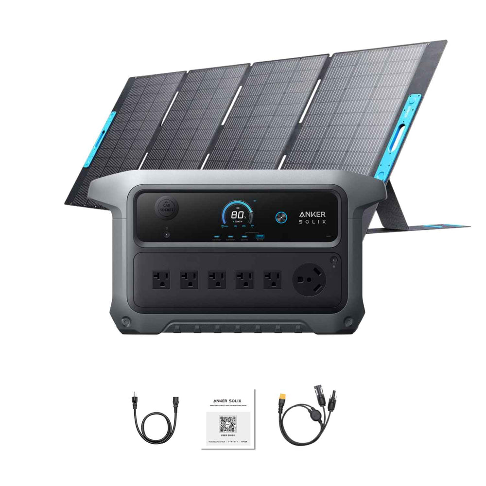 Anker SOLIX C2000 Gen 2 With One 400 Watt Portable Solar Panel