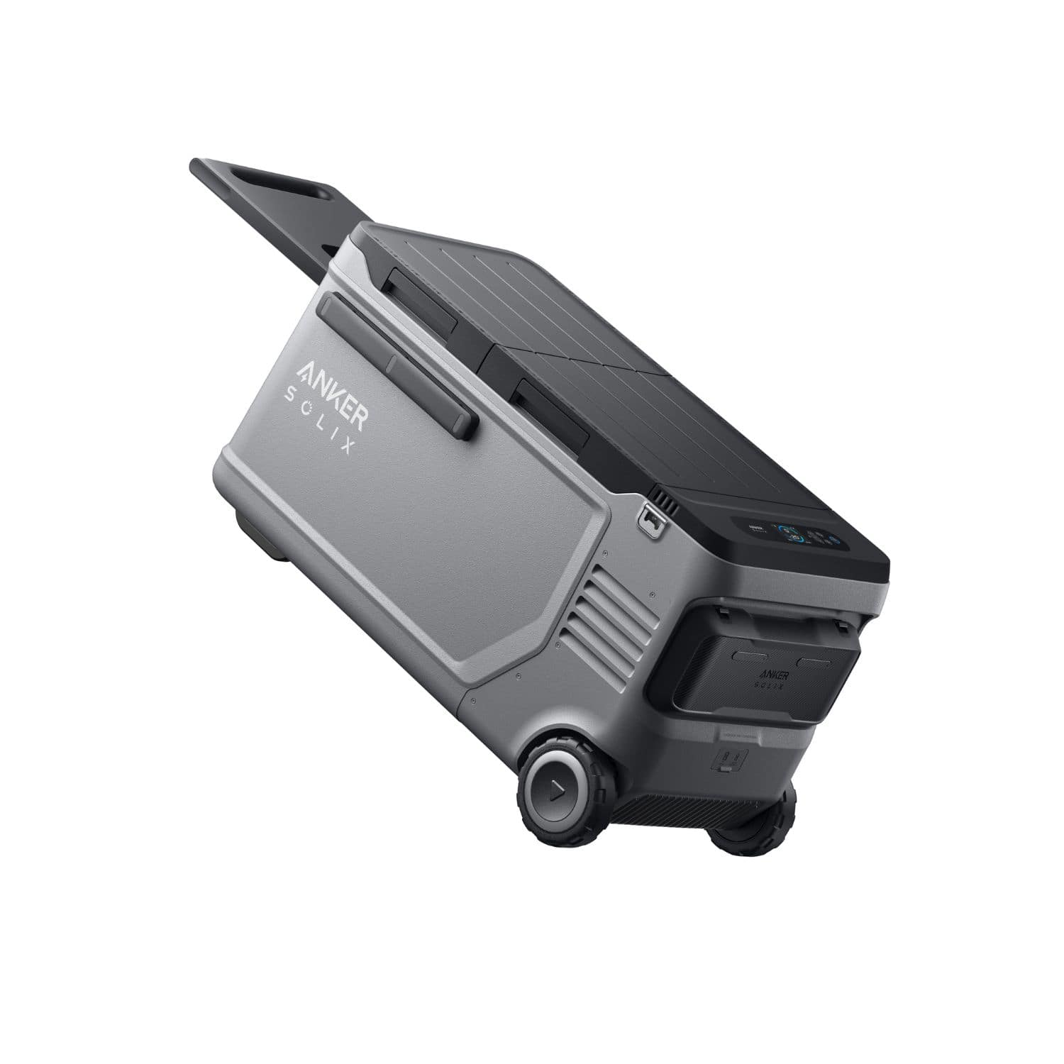 Anker SOLIX EverFrost 2 Electric Cooler 58L right-side top view with closed lid